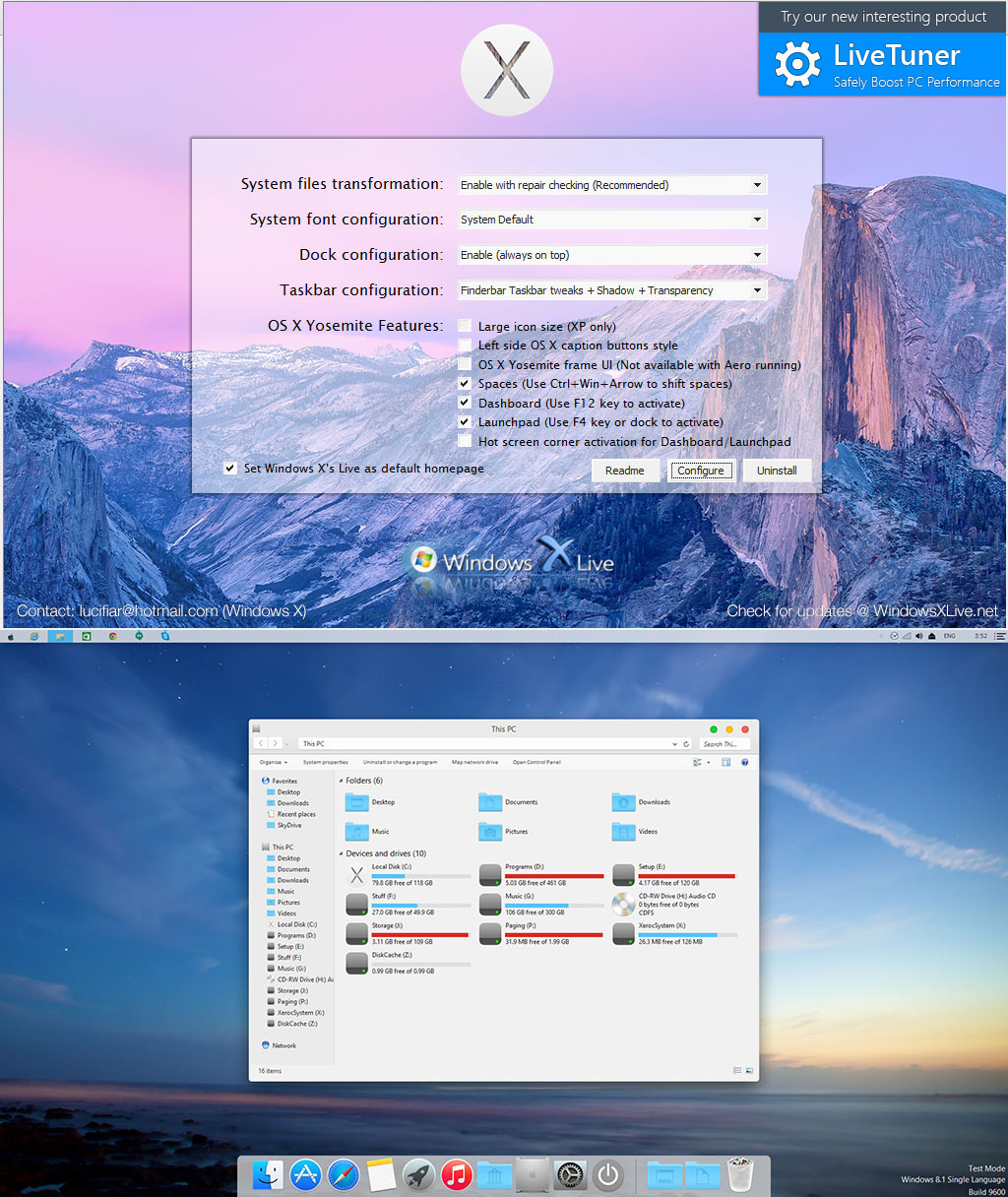 Os X Yosemite Transformation Pack For Windows 7